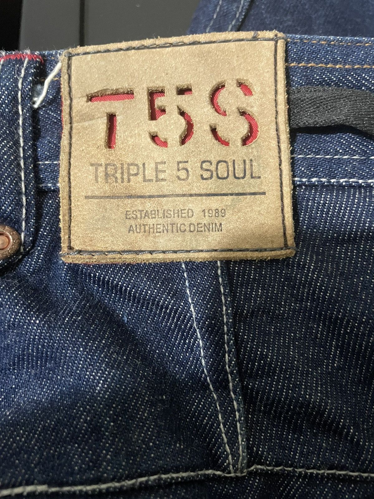 JNCO Vintage 90s Triple 5 Soul T5S Authentic Denim Baggy Jeans Size US 30 / EU 46 - 15 Thumbnail