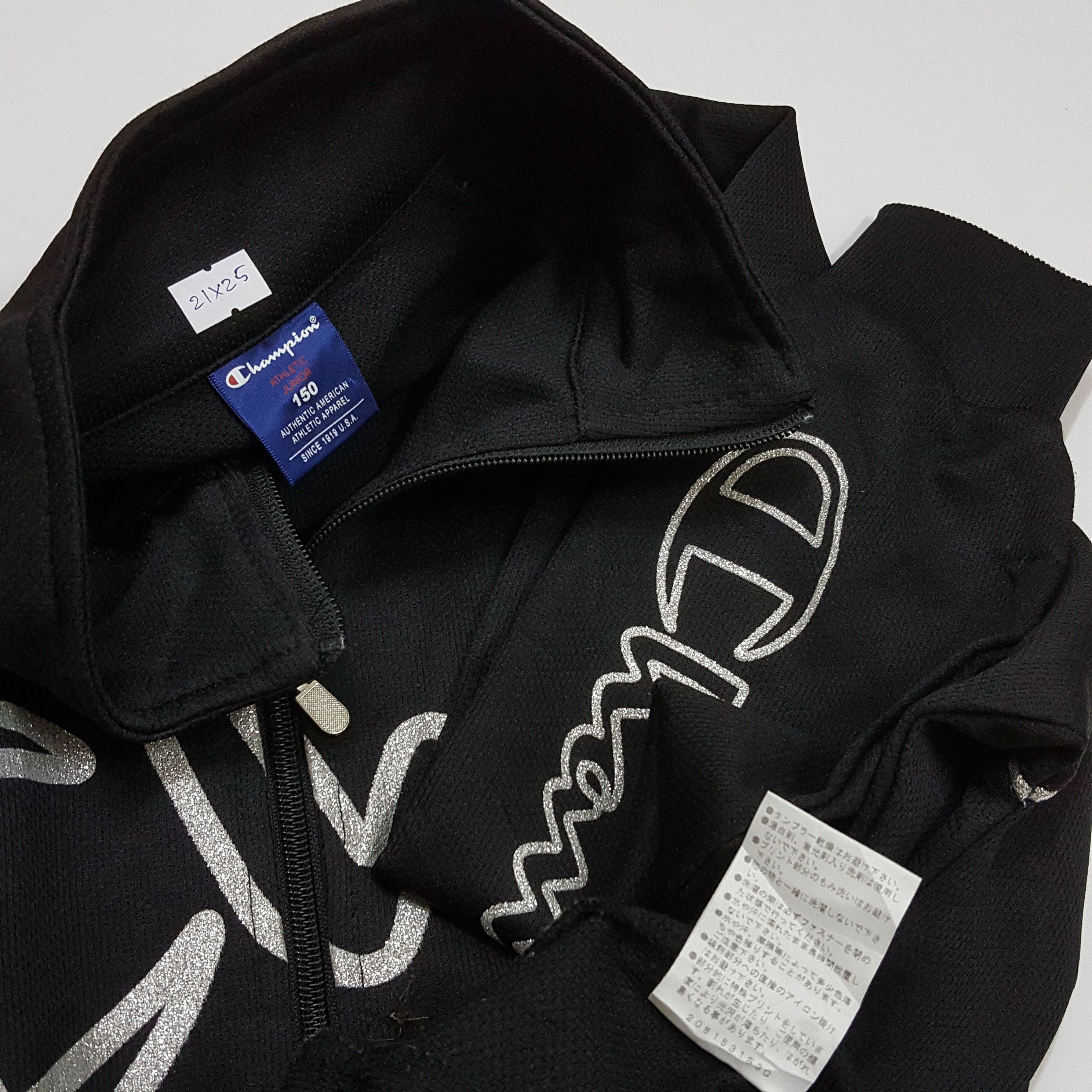 Champion × Vintage Vintage Champion big design black jacket Size US S / EU 44-46 / 1 - 4 Thumbnail