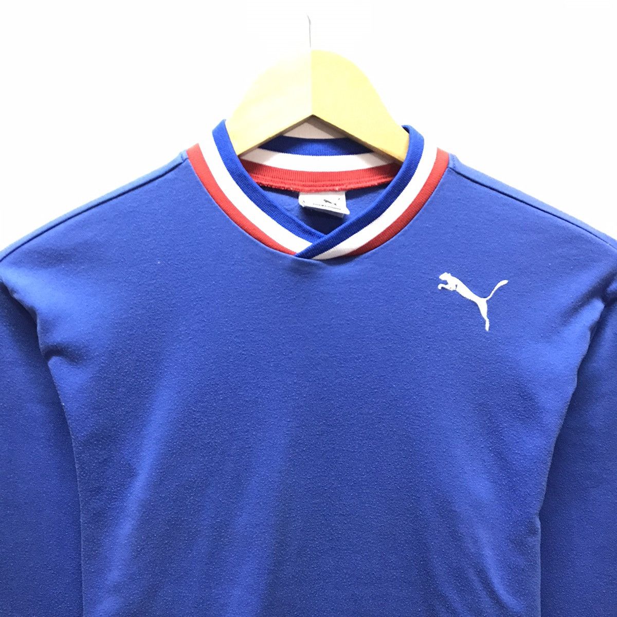 All Sport × Puma × Vintage Vintage Puma Vneck Big Logo Size US S / EU 44-46 / 1 - 2 Thumbnail
