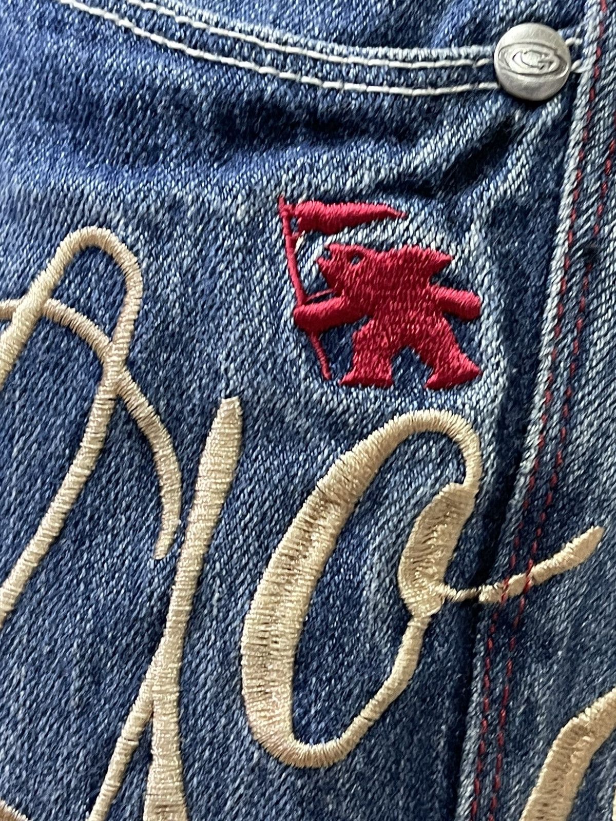 Gotcha × Vintage Special Design💥Vintage Gotcha Surf Embroidery Logo Jeans Size US 31 - 8 Thumbnail