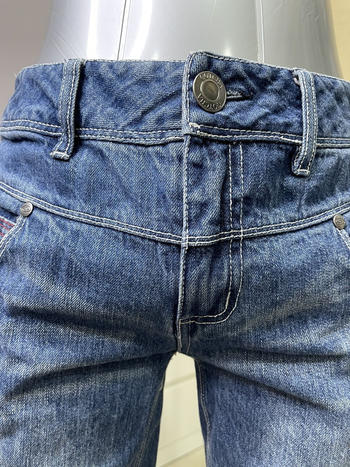 Gotcha × Vintage Special Design💥Vintage Gotcha Surf Embroidery Logo Jeans Size US 31 - 10 Thumbnail