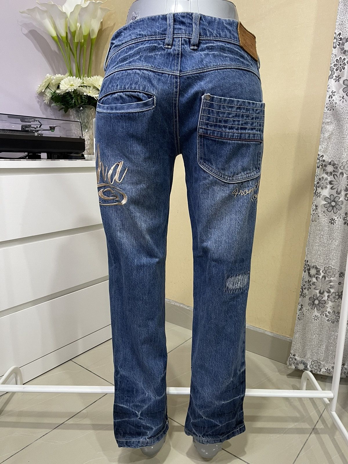Gotcha × Vintage Special Design💥Vintage Gotcha Surf Embroidery Logo Jeans Size US 31 - 1 Thumbnail