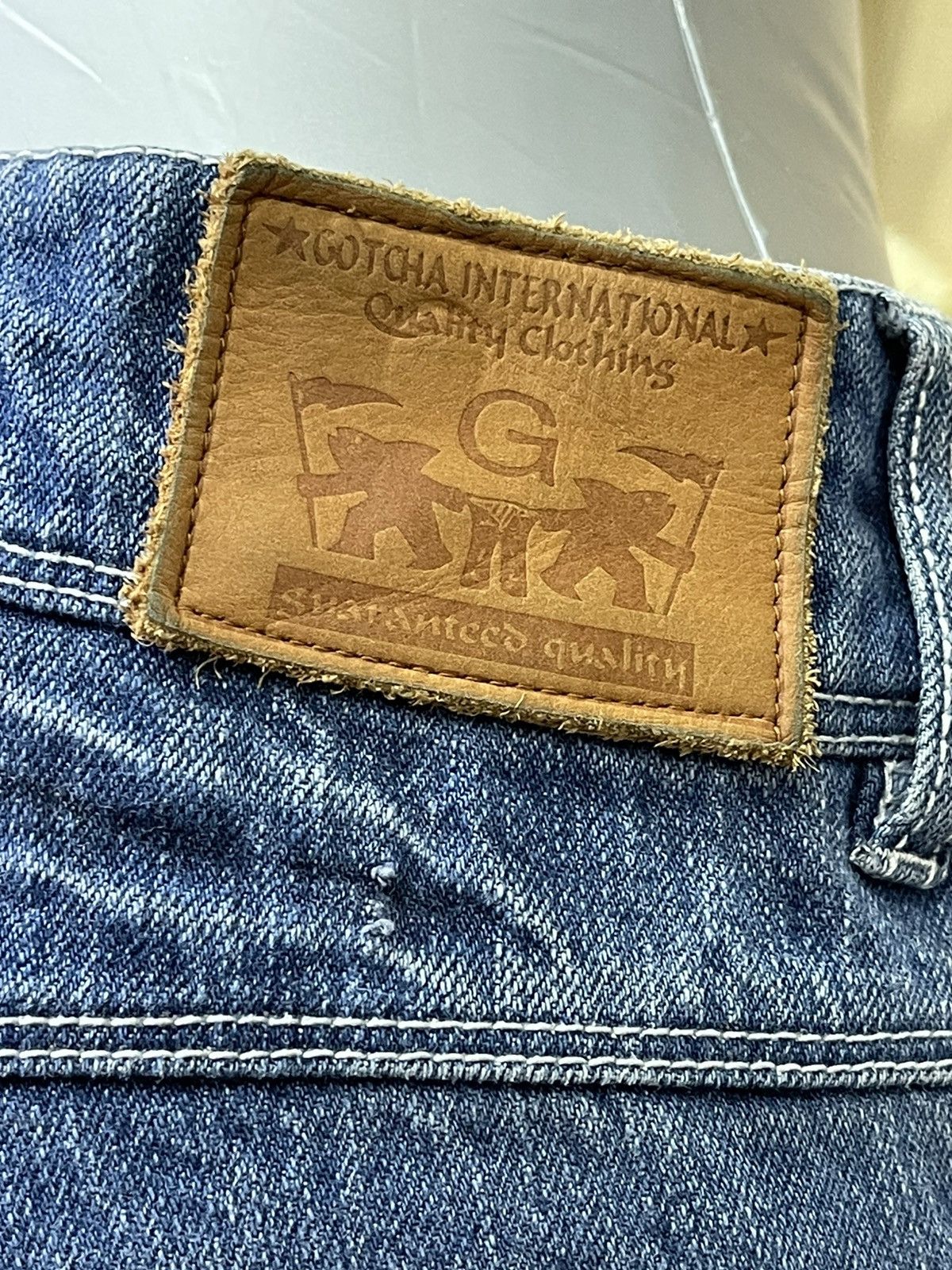 Gotcha × Vintage Special Design💥Vintage Gotcha Surf Embroidery Logo Jeans Size US 31 - 9 Thumbnail