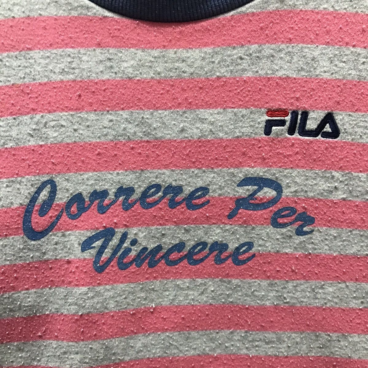 Fila × Japanese Brand Vintage Fila CrewNeck Fila Stripes Design Size US S / EU 44-46 / 1 - 3 Thumbnail