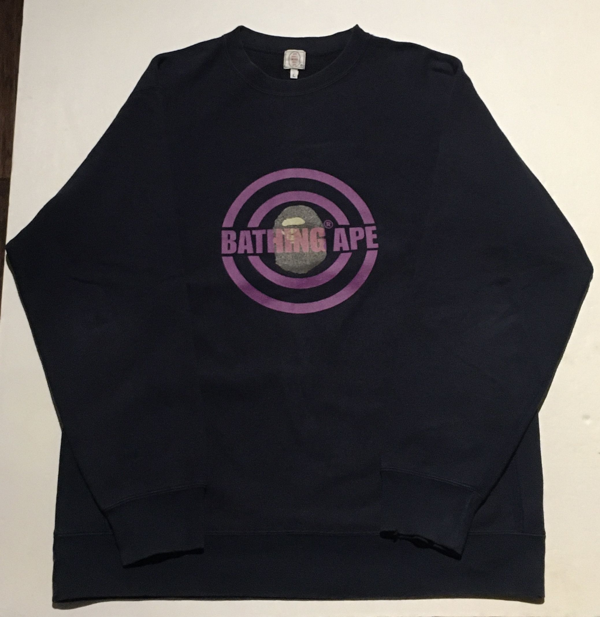 Bape Circle Logo Crewneck Size US XL / EU 56 / 4 - 2 Thumbnail