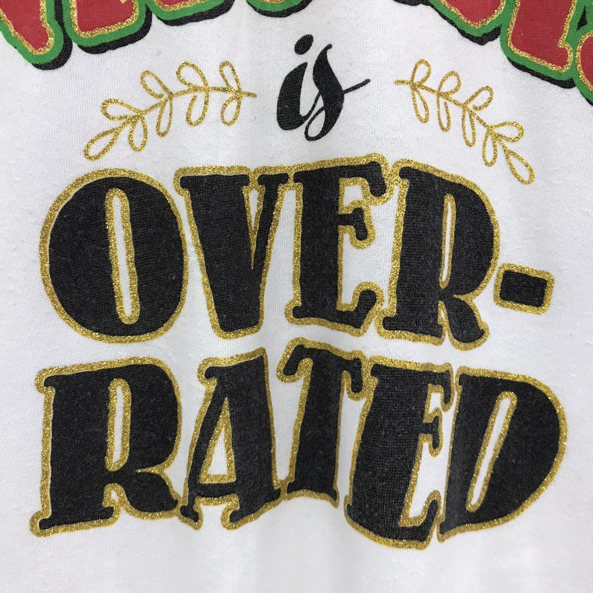 Japanese Brand × Vintage Two Tone Colours Sweatshirt Logo The Nice List Is Over Rate Size US S / EU 44-46 / 1 - 4 Thumbnail