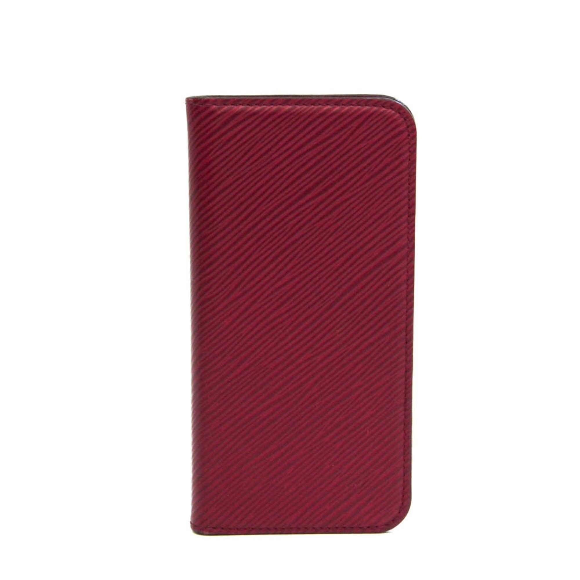 Louis Vuitton Epi Epi Leather Phone Flip Case For IPhone X Fuchsia iPhone X  Folio M64468 | eLADY Globazone