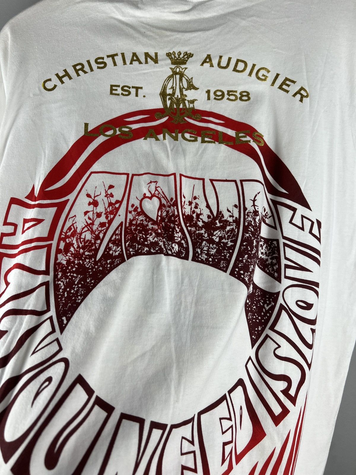 Ed Hardy Vintage Cristian Audigier Humanity First Manifesto y2k tee Size US XXL / EU 58 / 5 - 6 Thumbnail