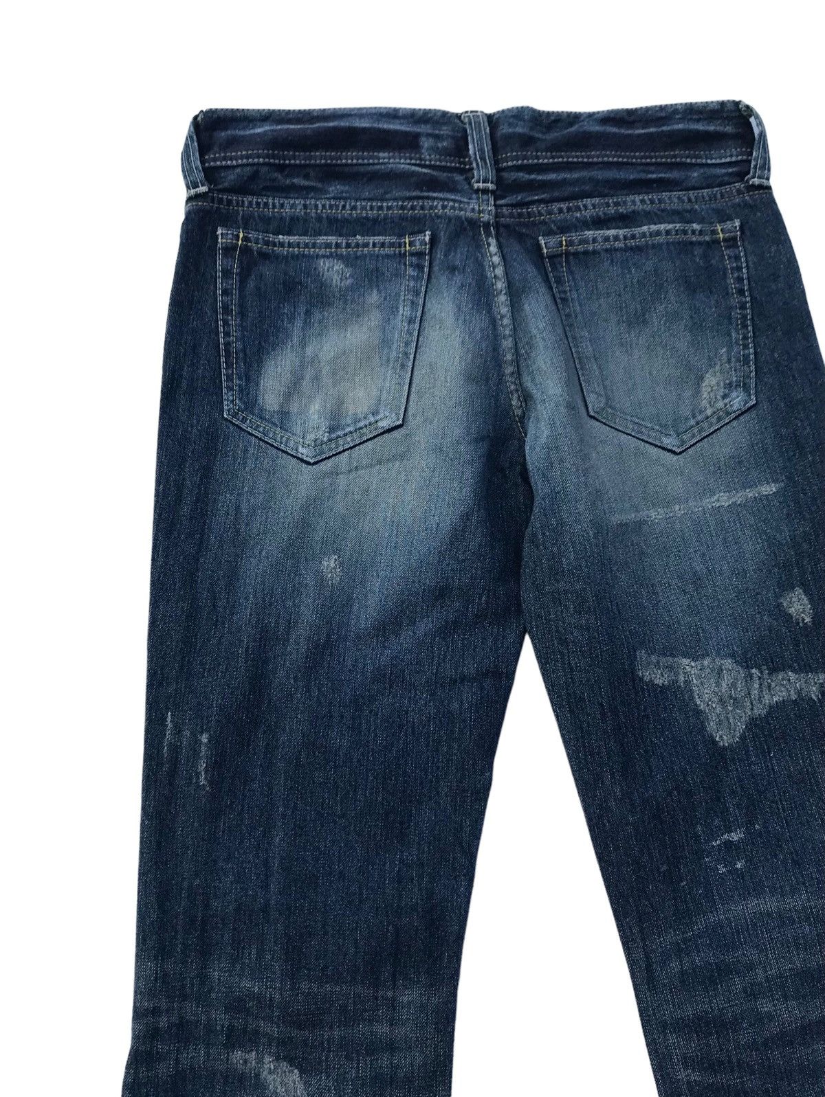 If Six Was Nine Vanquish Japan Distressed Wide Leg Flared Women Denim Pants Size 31" - 14 Thumbnail