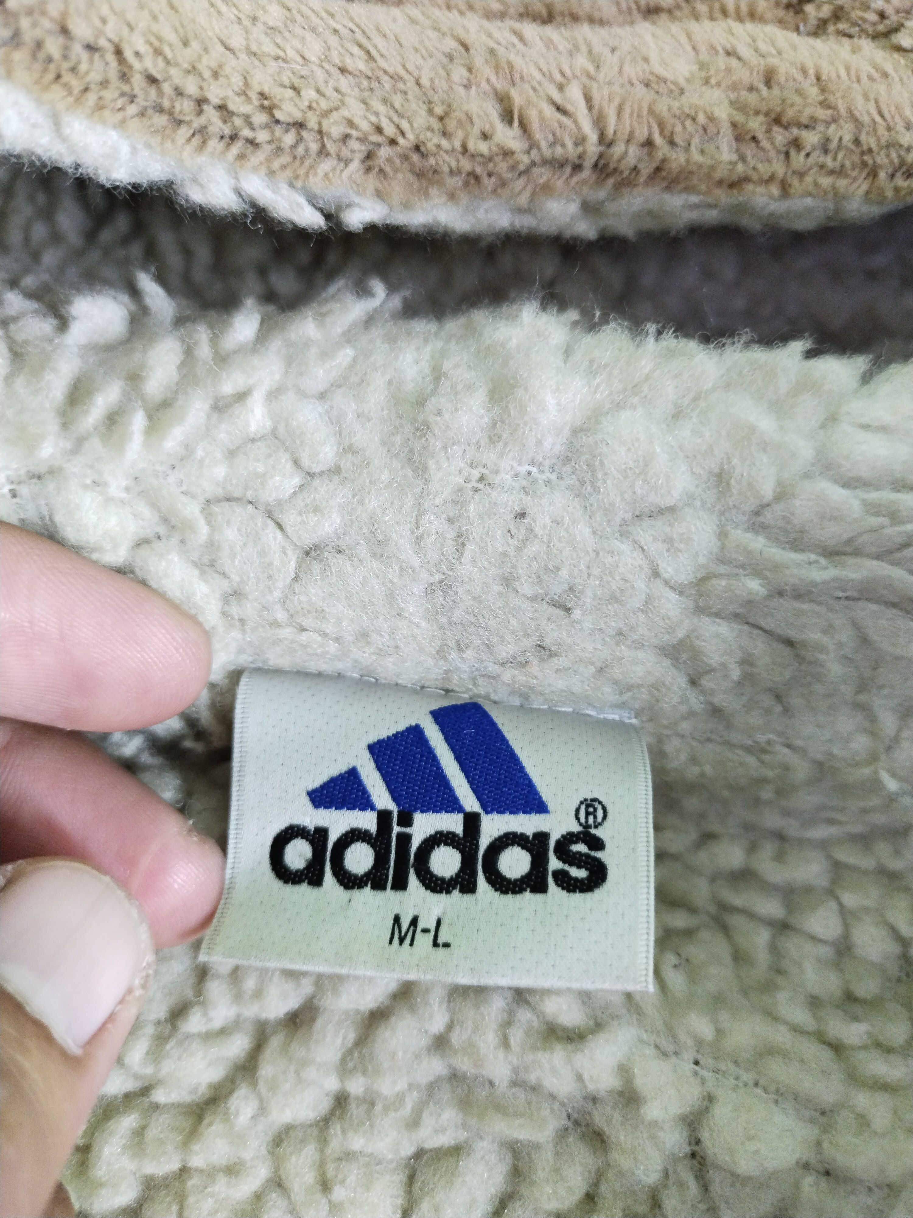 Adidas 🔥90s VINTAGE ADIDAS WOOL MOKOMOKO HOODIE SIZE M-L Size US L / EU 52-54 / 3 - 12 Thumbnail