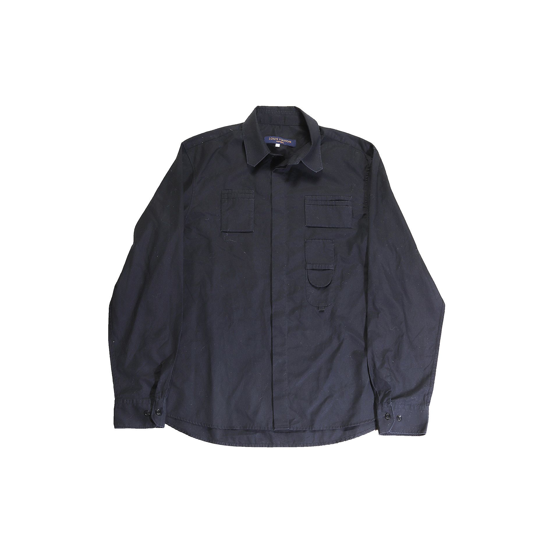 2020 Black Staff shirt with multiple pocket details
