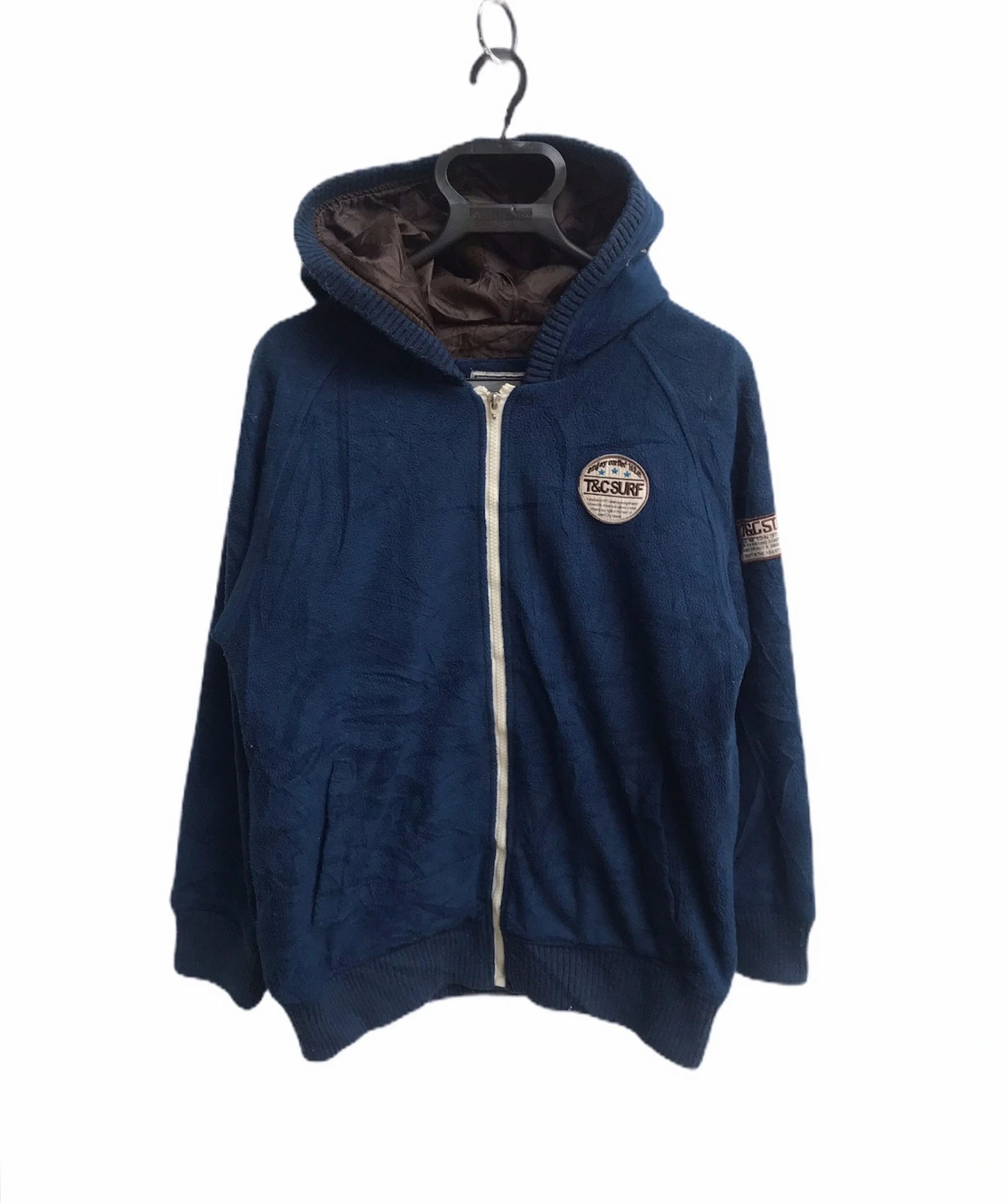 Japanese Brand T&C Surf Desing Fleece Jacket With Hoodies Size US M / EU 48-50 / 2 - 1 Thumbnail