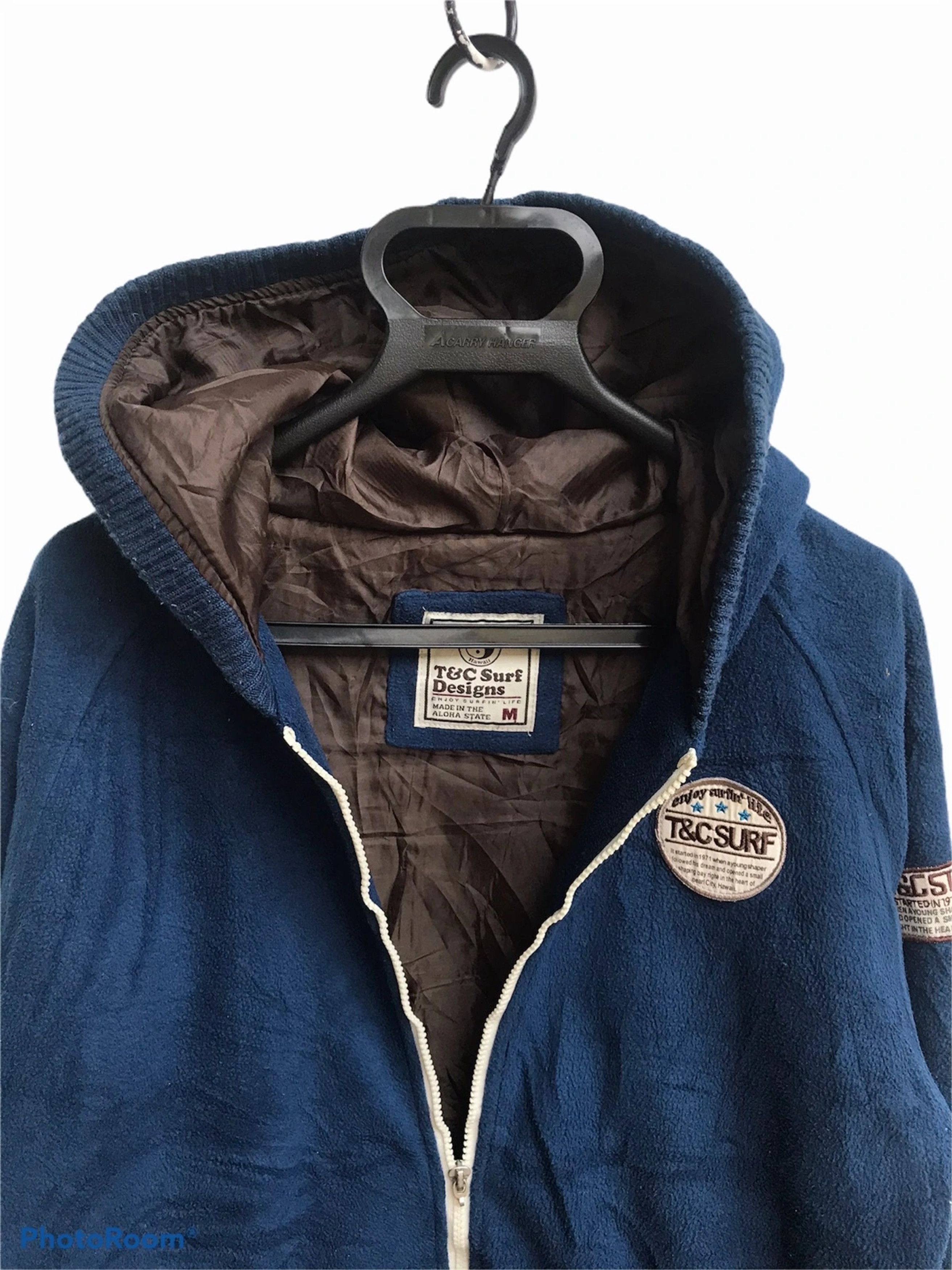 Japanese Brand T&C Surf Desing Fleece Jacket With Hoodies Size US M / EU 48-50 / 2 - 6 Thumbnail
