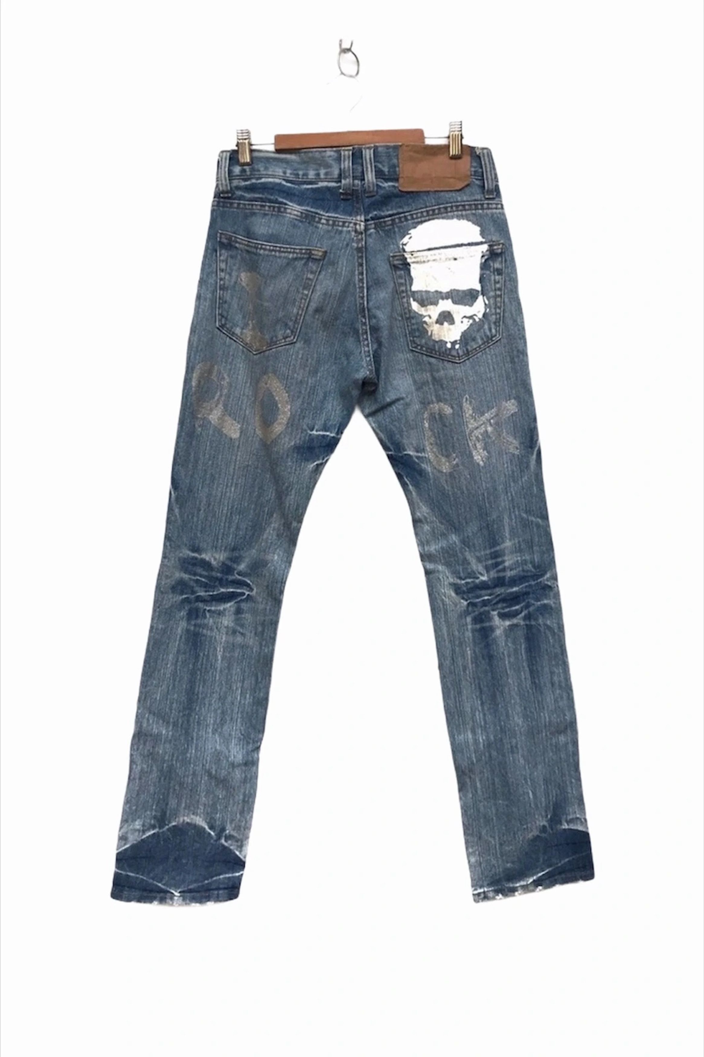 Japanese Brand Rock Skull Styles Denim Size US 30 / EU 46 - 1 Thumbnail