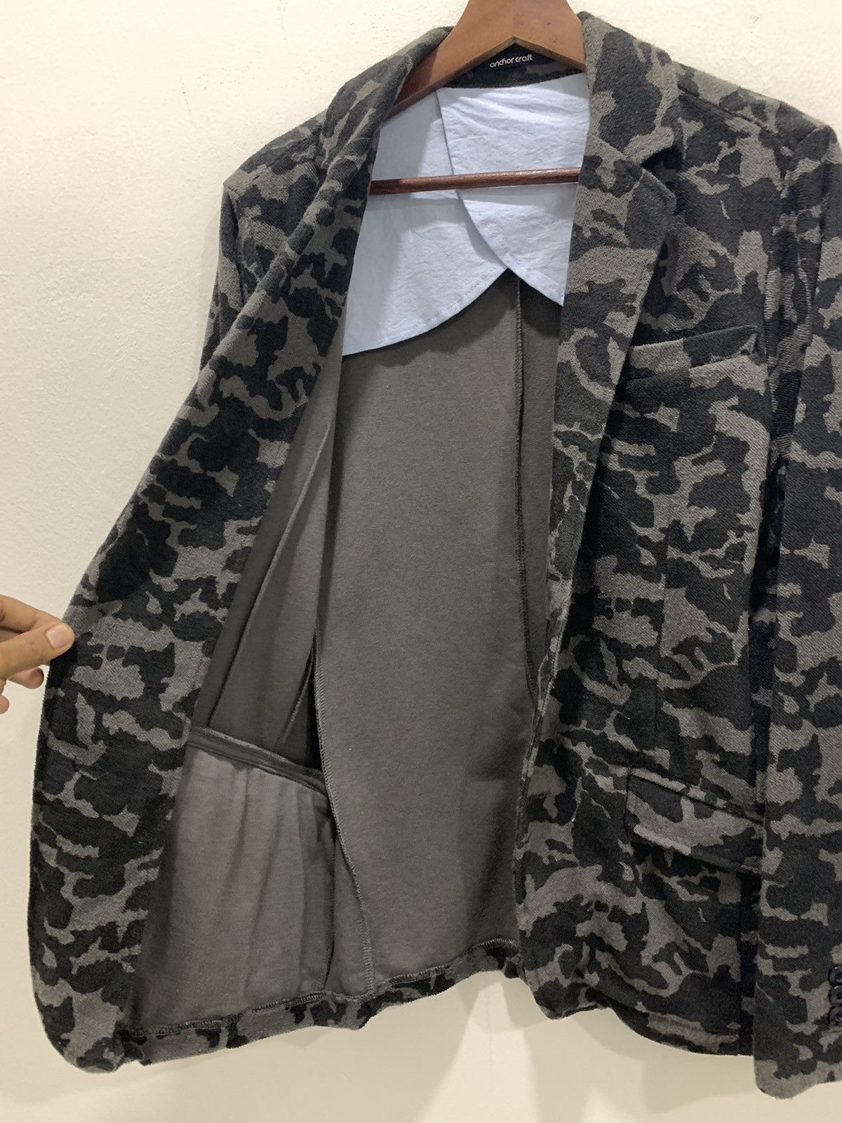 Japanese Brand ANCHORCRAFT Military Camouflage Luxury Casual Blazer Jacket Size 38R - 10 Thumbnail