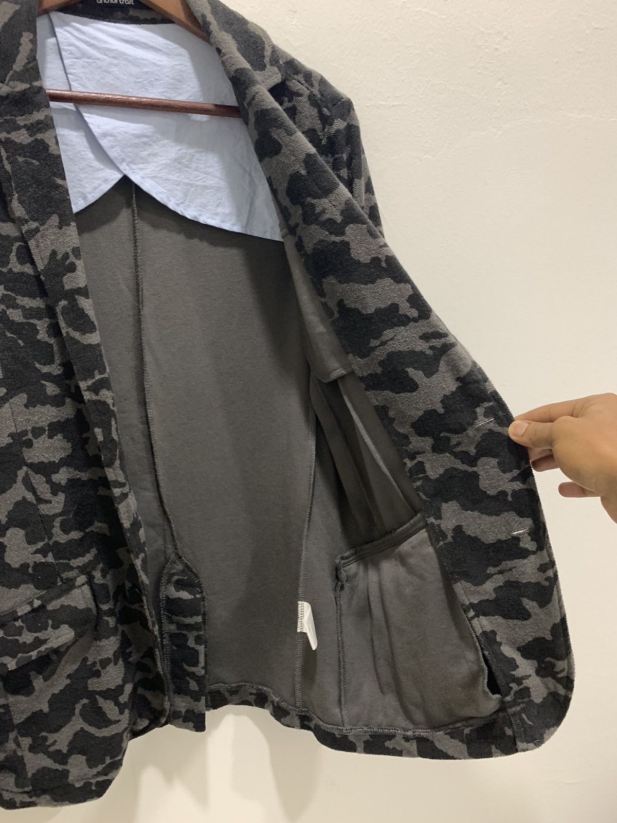 Japanese Brand ANCHORCRAFT Military Camouflage Luxury Casual Blazer Jacket Size 38R - 11 Thumbnail