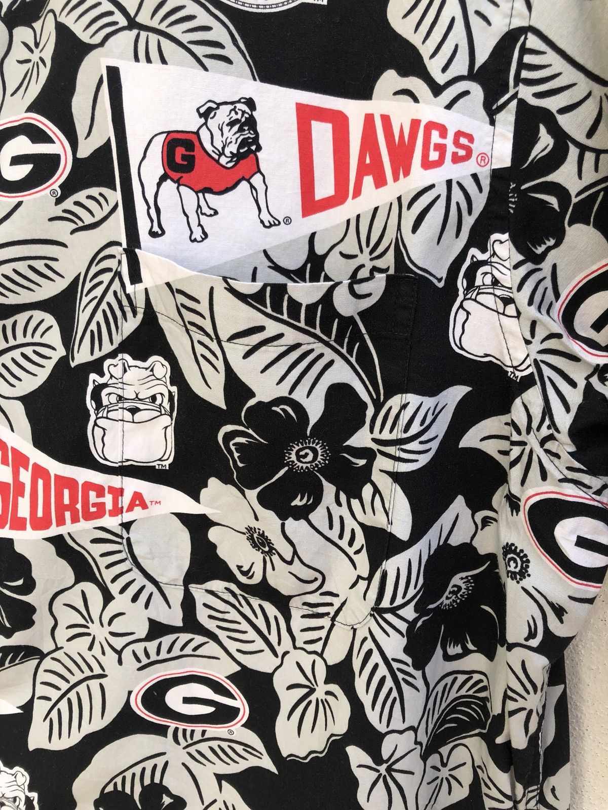 NFL Vtg Reyn Spooner X Georgia Bulldogs Hawaiian Shirt Size US XL / EU 56 / 4 - 3 Thumbnail