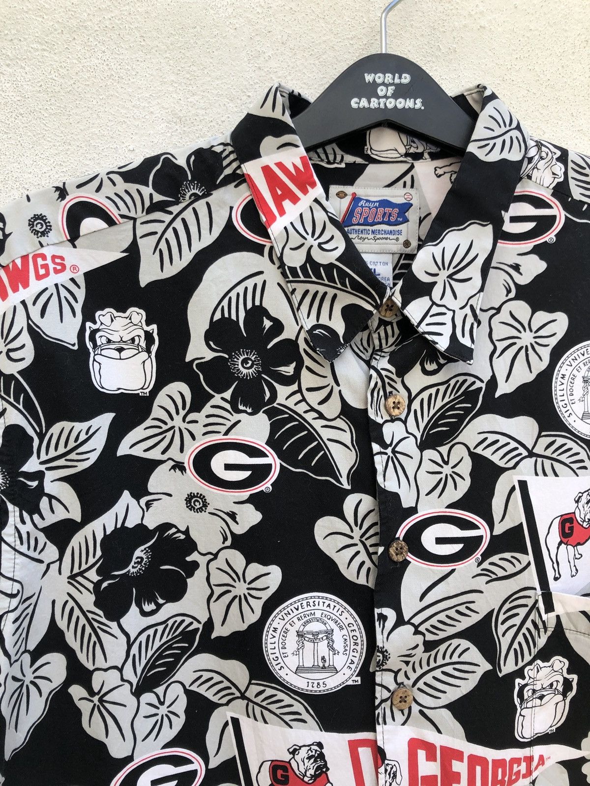 NFL Vtg Reyn Spooner X Georgia Bulldogs Hawaiian Shirt Size US XL / EU 56 / 4 - 6 Thumbnail