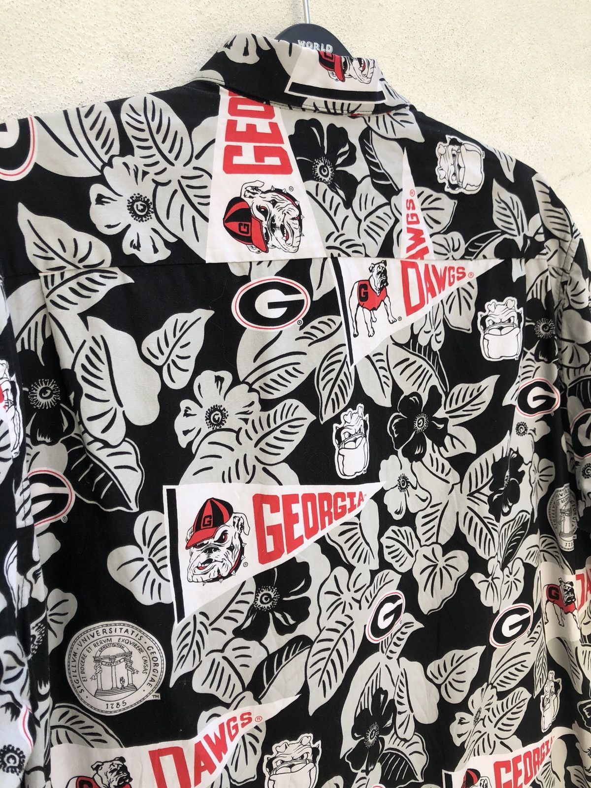 NFL Vtg Reyn Spooner X Georgia Bulldogs Hawaiian Shirt Size US XL / EU 56 / 4 - 11 Thumbnail