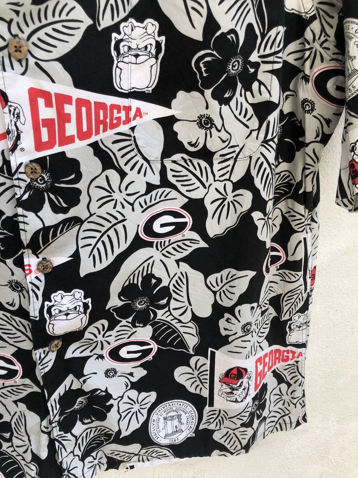 NFL Vtg Reyn Spooner X Georgia Bulldogs Hawaiian Shirt Size US XL / EU 56 / 4 - 8 Thumbnail