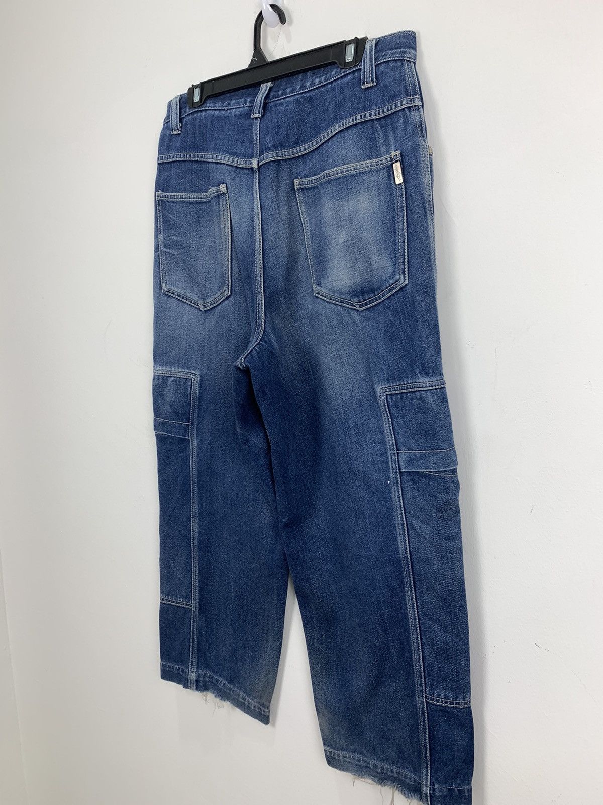 Japanese Brand × Karl Kani KARL KANI 80s Stonewash Deep Cargo 7Pocket Hiphop Thug Jean Size US 32 / EU 48 - 15 Thumbnail