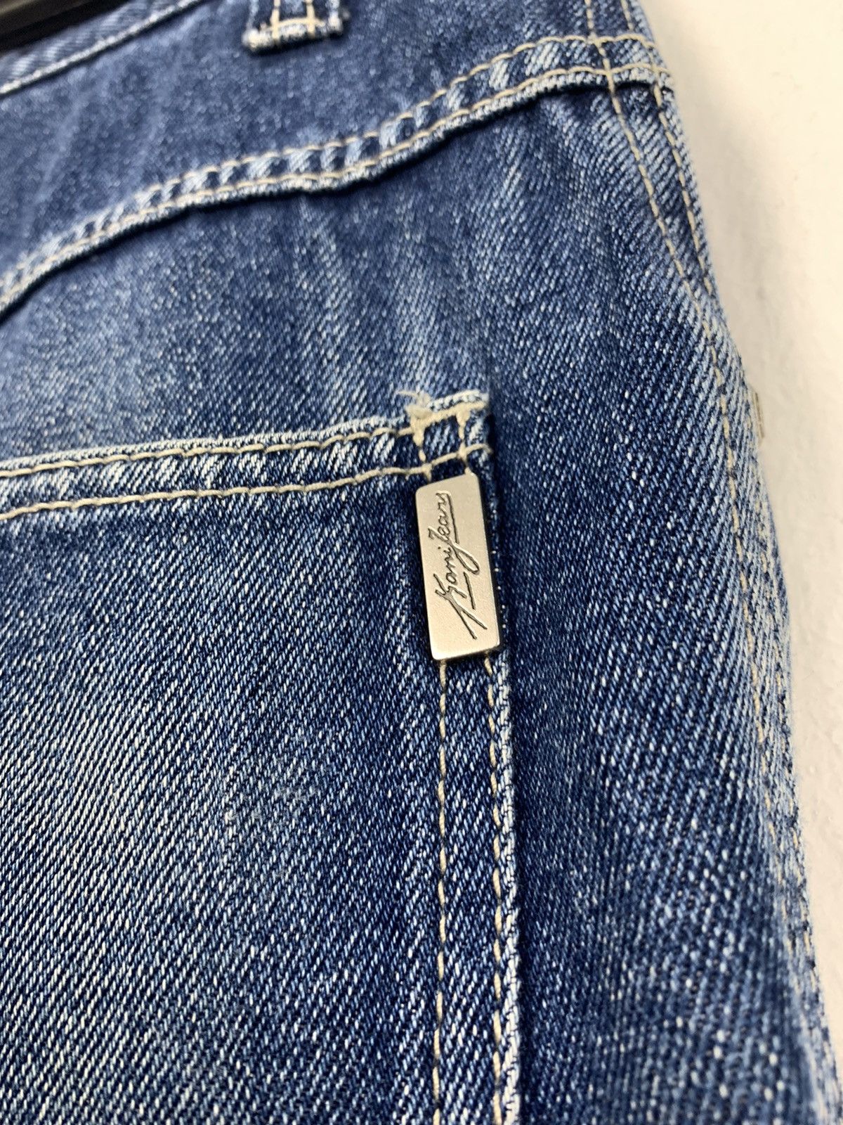 Japanese Brand × Karl Kani KARL KANI 80s Stonewash Deep Cargo 7Pocket Hiphop Thug Jean Size US 32 / EU 48 - 16 Thumbnail
