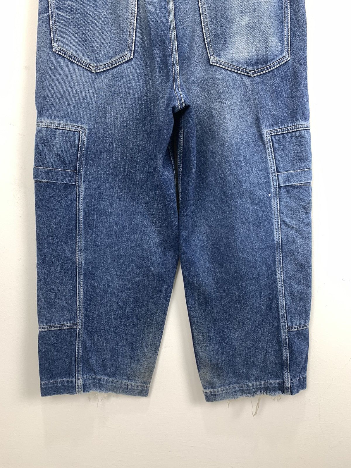 Japanese Brand × Karl Kani KARL KANI 80s Stonewash Deep Cargo 7Pocket Hiphop Thug Jean Size US 32 / EU 48 - 13 Thumbnail