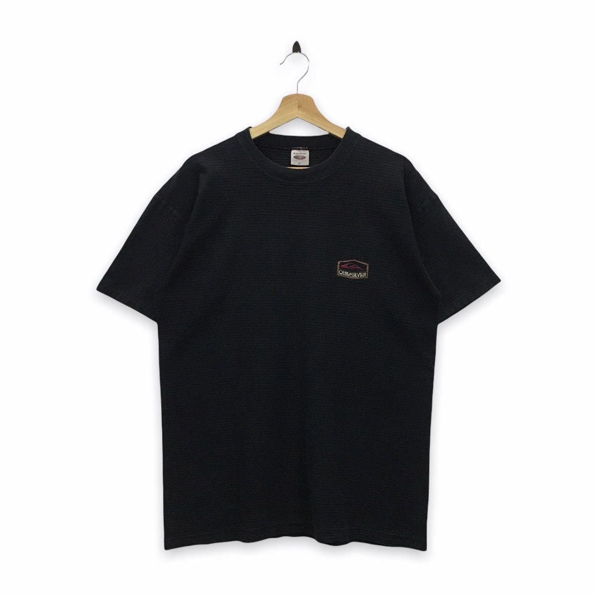 Quiksilver × Vintage Rare Vintage Quiksilver Small Logo Embroidery Stripe Tshirt Size US M / EU 48-50 / 2 - 1 Thumbnail