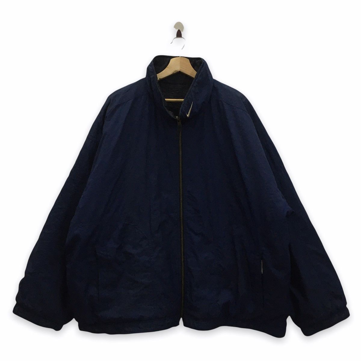 Nike × Vintage Vintage Nike Big Logo Embroidery Reversible Jacket Size US XL / EU 56 / 4 - 3 Thumbnail