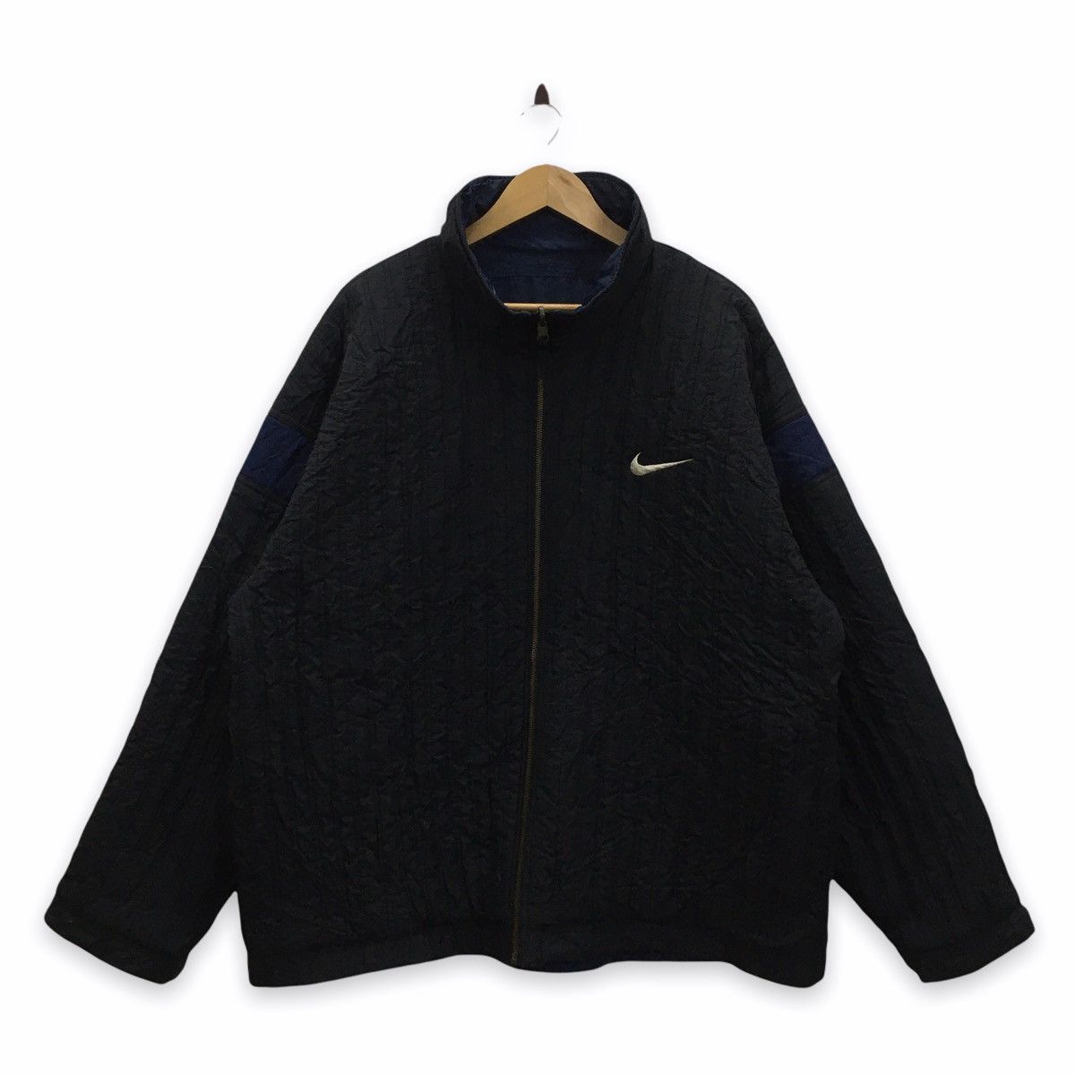 Nike × Vintage Vintage Nike Big Logo Embroidery Reversible Jacket Size US XL / EU 56 / 4 - 4 Thumbnail