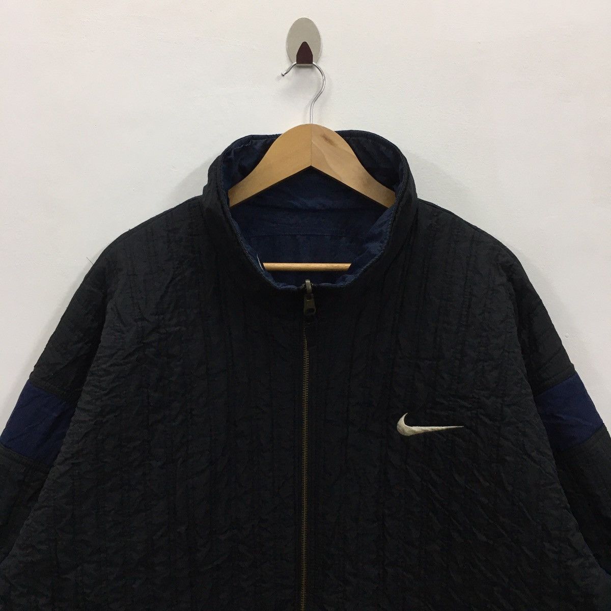 Nike × Vintage Vintage Nike Big Logo Embroidery Reversible Jacket Size US XL / EU 56 / 4 - 10 Thumbnail