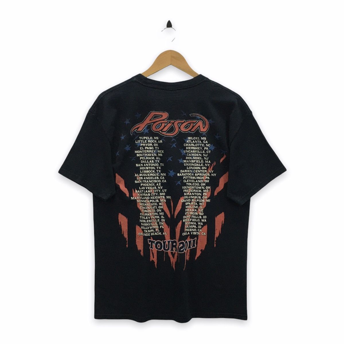 Band Tees × Vintage Rare Vintage Poison Tour 2011 Big Printed Tshirt Size US L / EU 52-54 / 3 - 2 Thumbnail