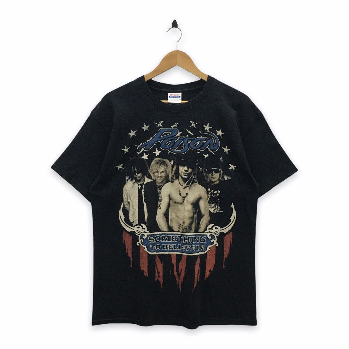 Band Tees × Vintage Rare Vintage Poison Tour 2011 Big Printed Tshirt Size US L / EU 52-54 / 3 - 1 Thumbnail