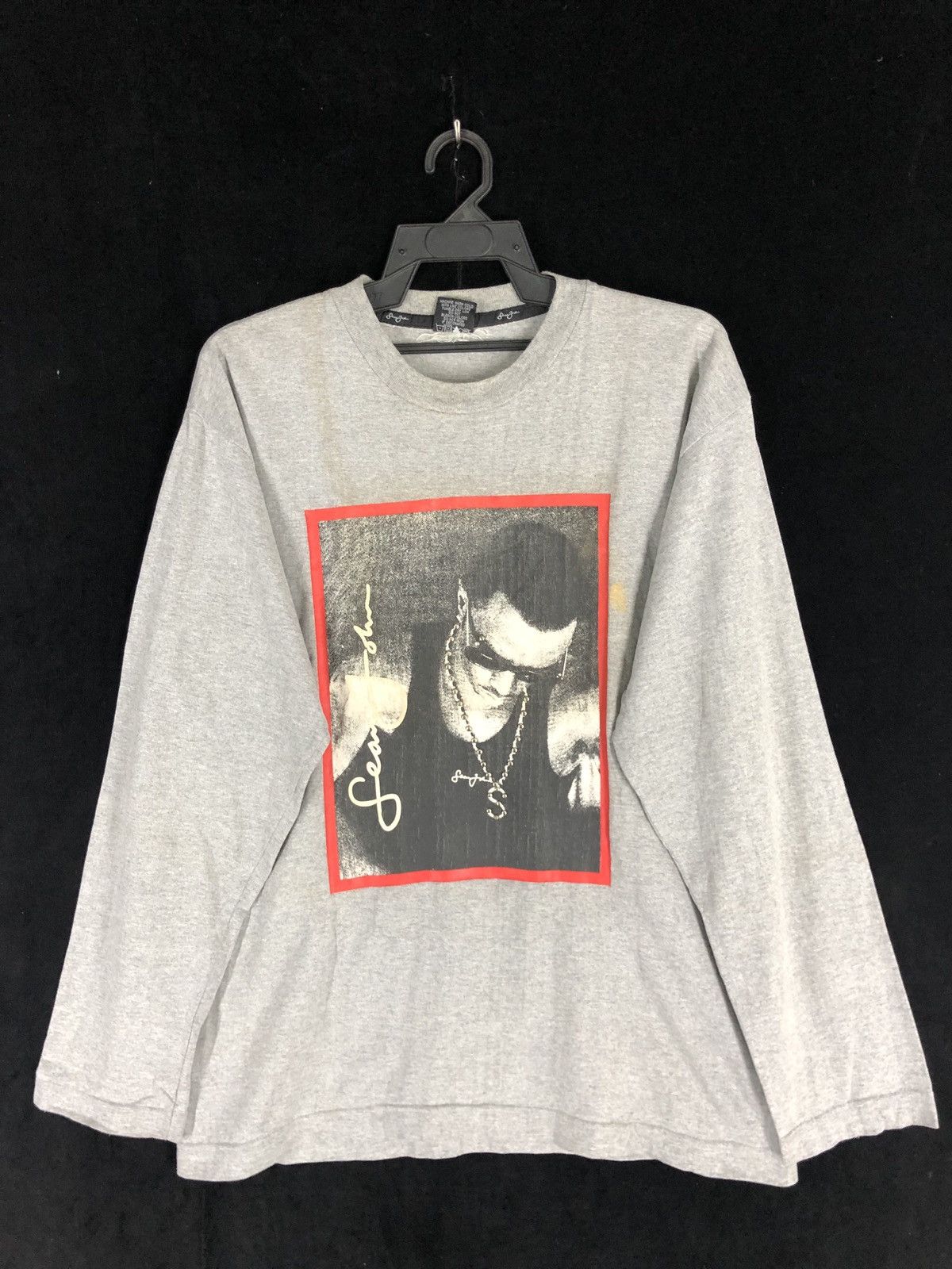 Rap Tees SEAN JOHN Hip hop T Shirt Logo Long Sleeve Shirt cw21 Size US L / EU 52-54 / 3 - 1 Thumbnail