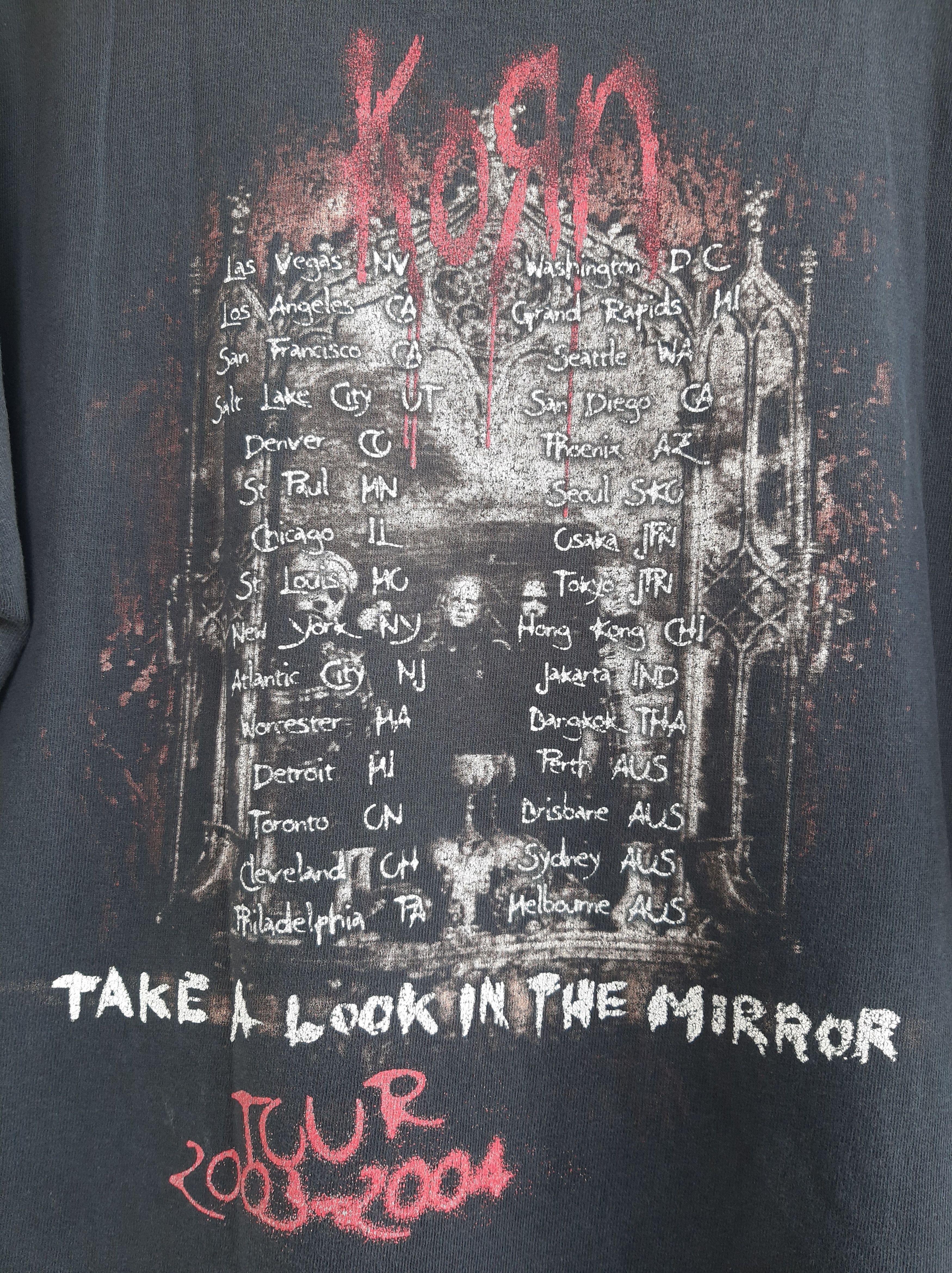 Band Tees × Vintage Vintage Rare Band Nu Metal Korn Tour 2003-2004 T shirt Size US L / EU 52-54 / 3 - 7 Thumbnail