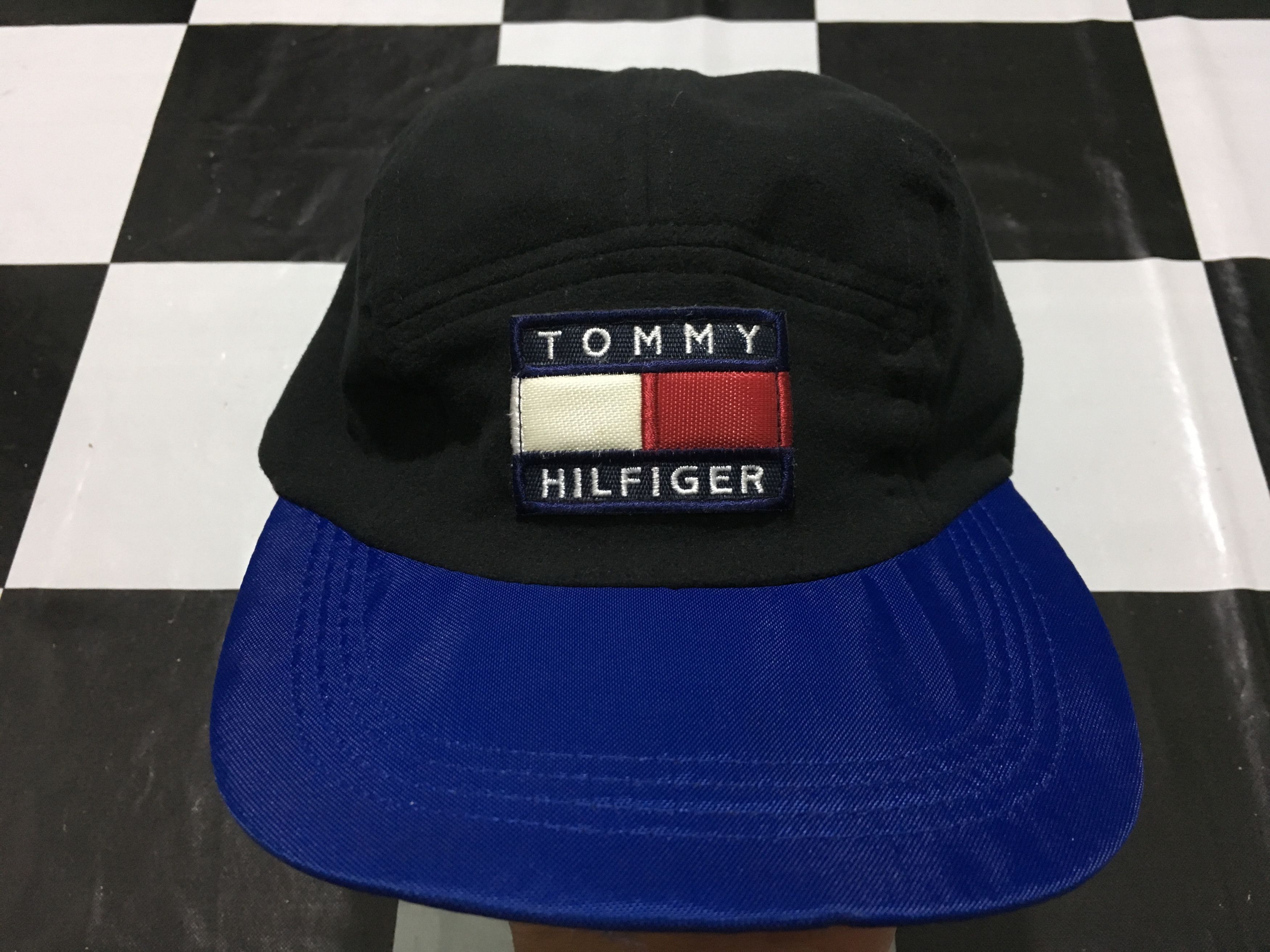 Tommy Hilfiger × Vintage Vintage Tommy hilfiger Cap Flag Logo Sailing Gear Two Tone Size ONE SIZE - 2 Thumbnail