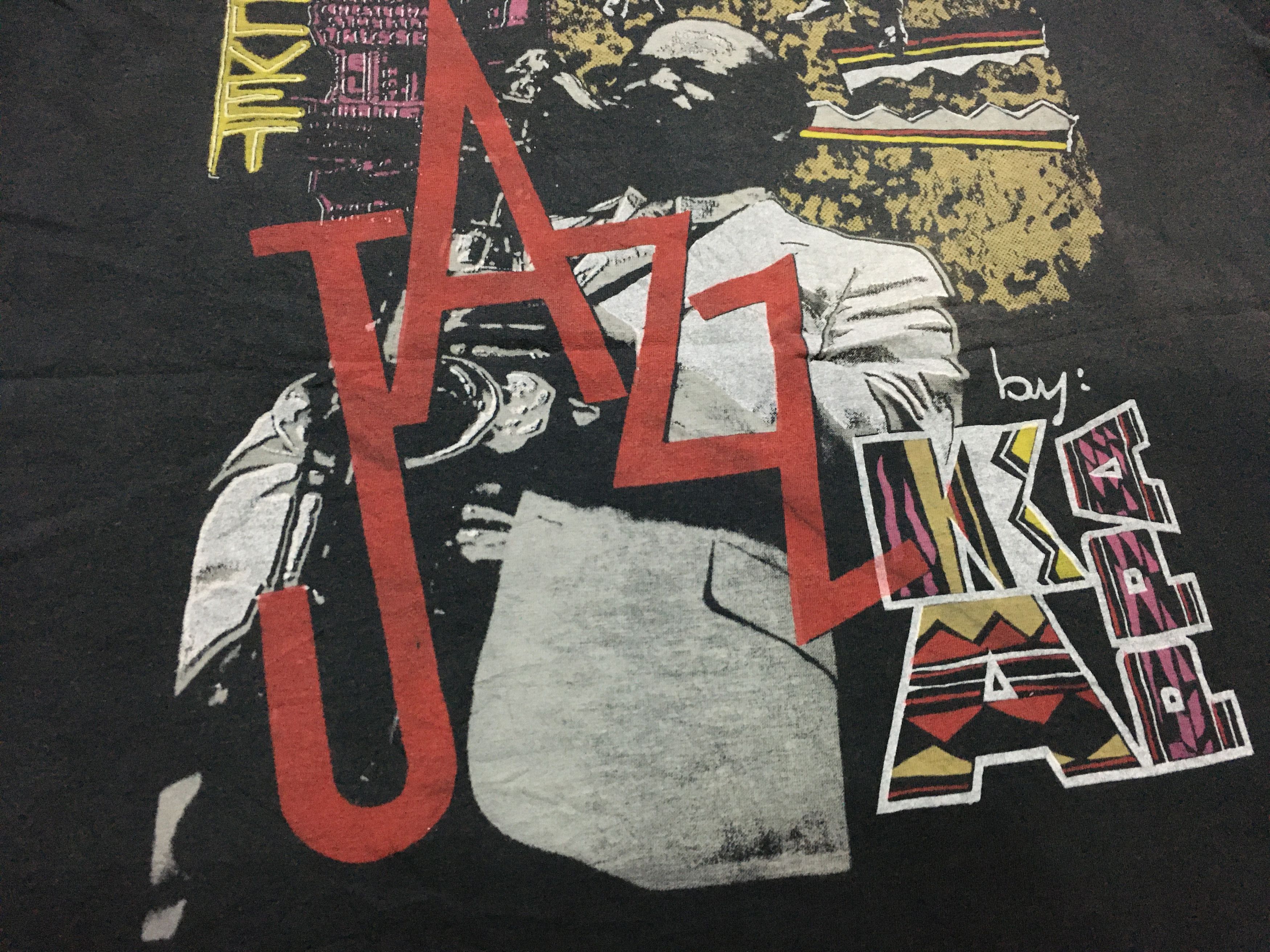 Band Tees × Vintage Vintage Jazz by Kappa shirt Blue Velvet Single stitch Size US L / EU 52-54 / 3 - 10 Thumbnail