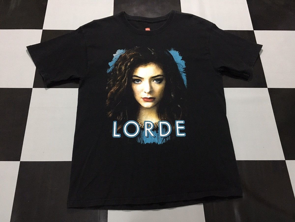 Band Tees Lorde Shirt Pure Heroine Tour With Lo-Fang Art pop indie Size US M / EU 48-50 / 2 - 3 Thumbnail