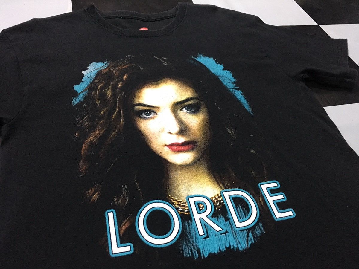 Band Tees Lorde Shirt Pure Heroine Tour With Lo-Fang Art pop indie Size US M / EU 48-50 / 2 - 1 Thumbnail