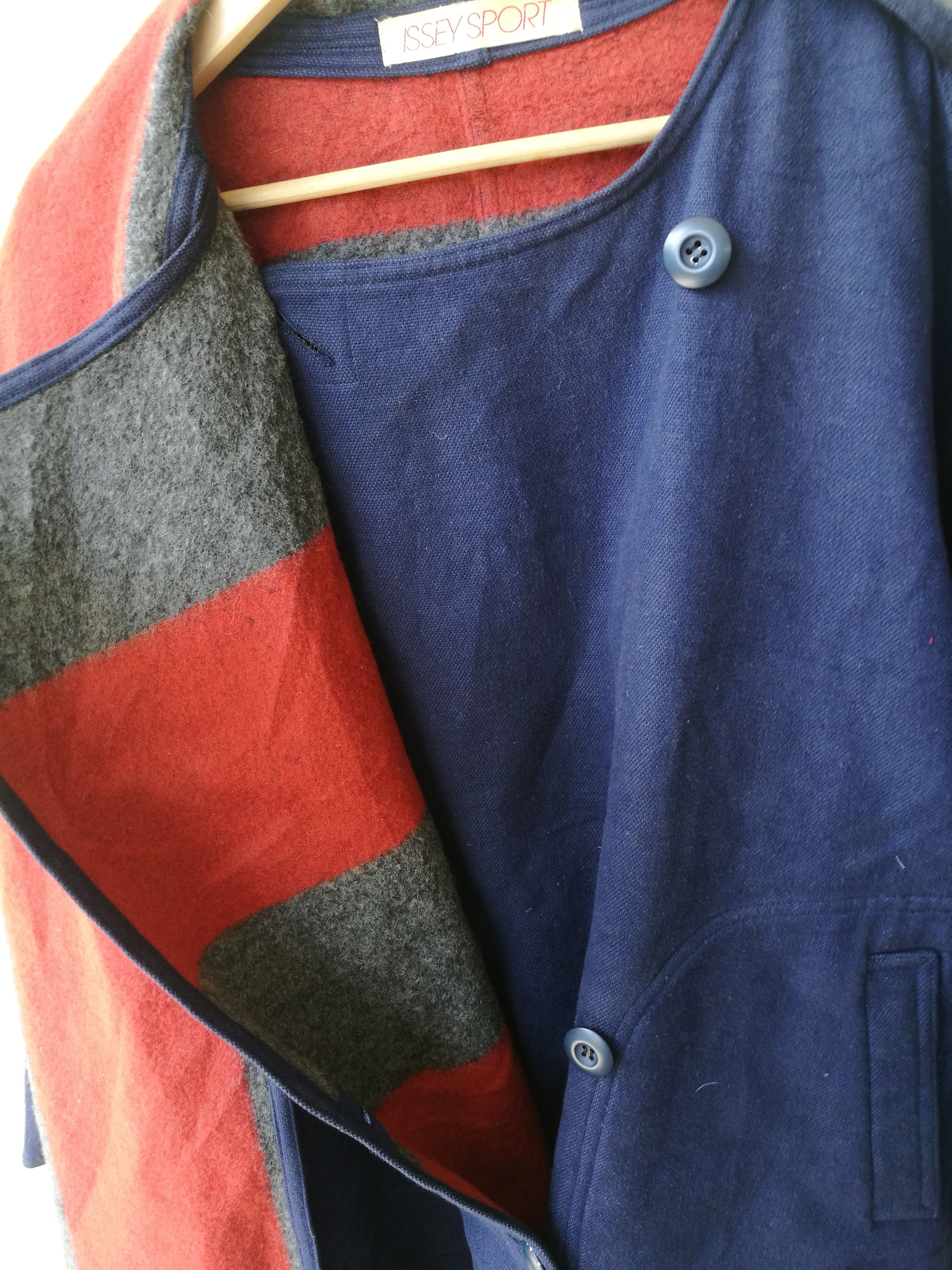 Issey Miyake × Japanese Brand × Vintage Issey Sport wool long trench coat with scarf Size US XL / EU 56 / 4 - 5 Thumbnail