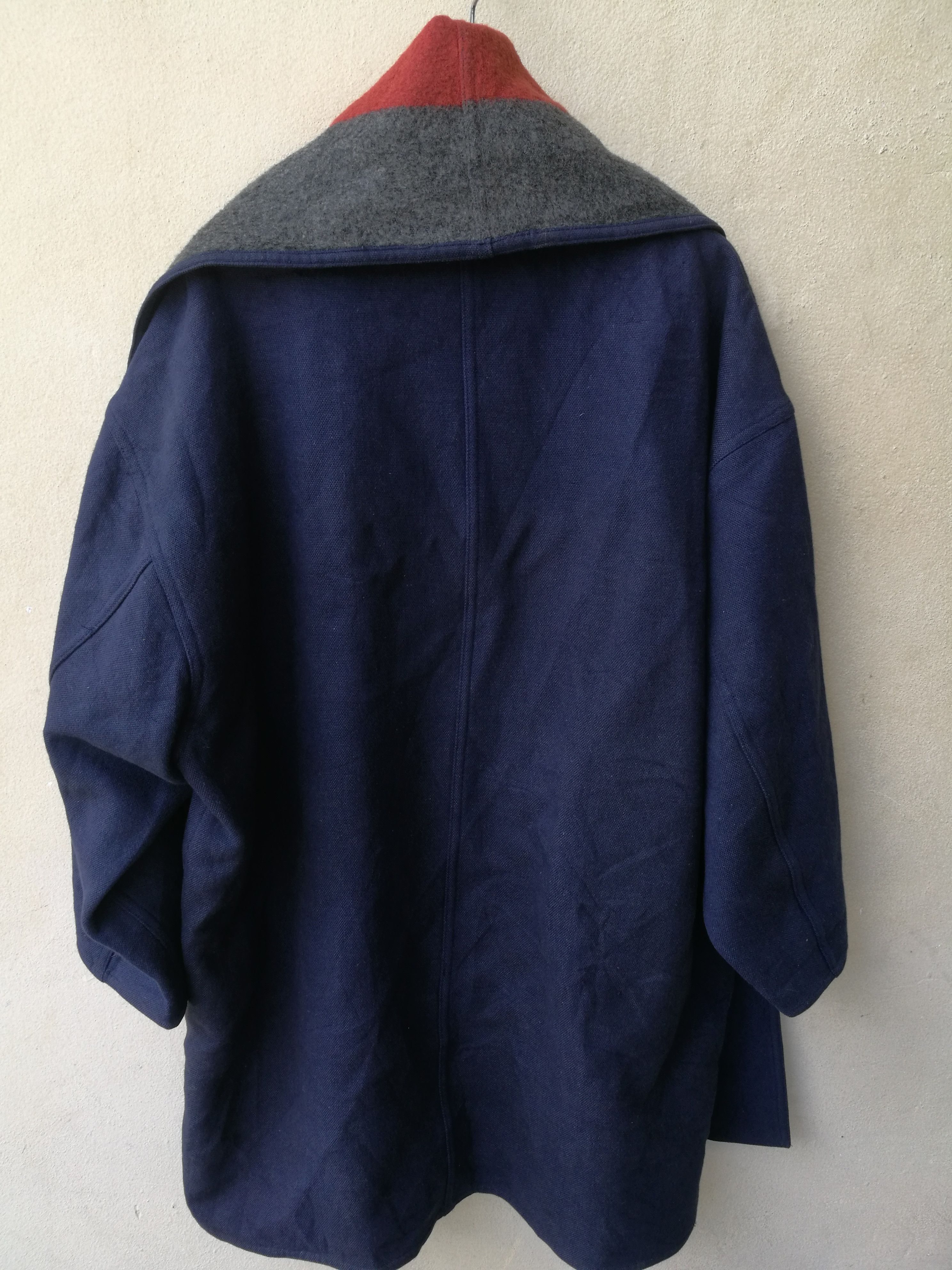 Issey Miyake × Japanese Brand × Vintage Issey Sport wool long trench coat with scarf Size US XL / EU 56 / 4 - 2 Thumbnail