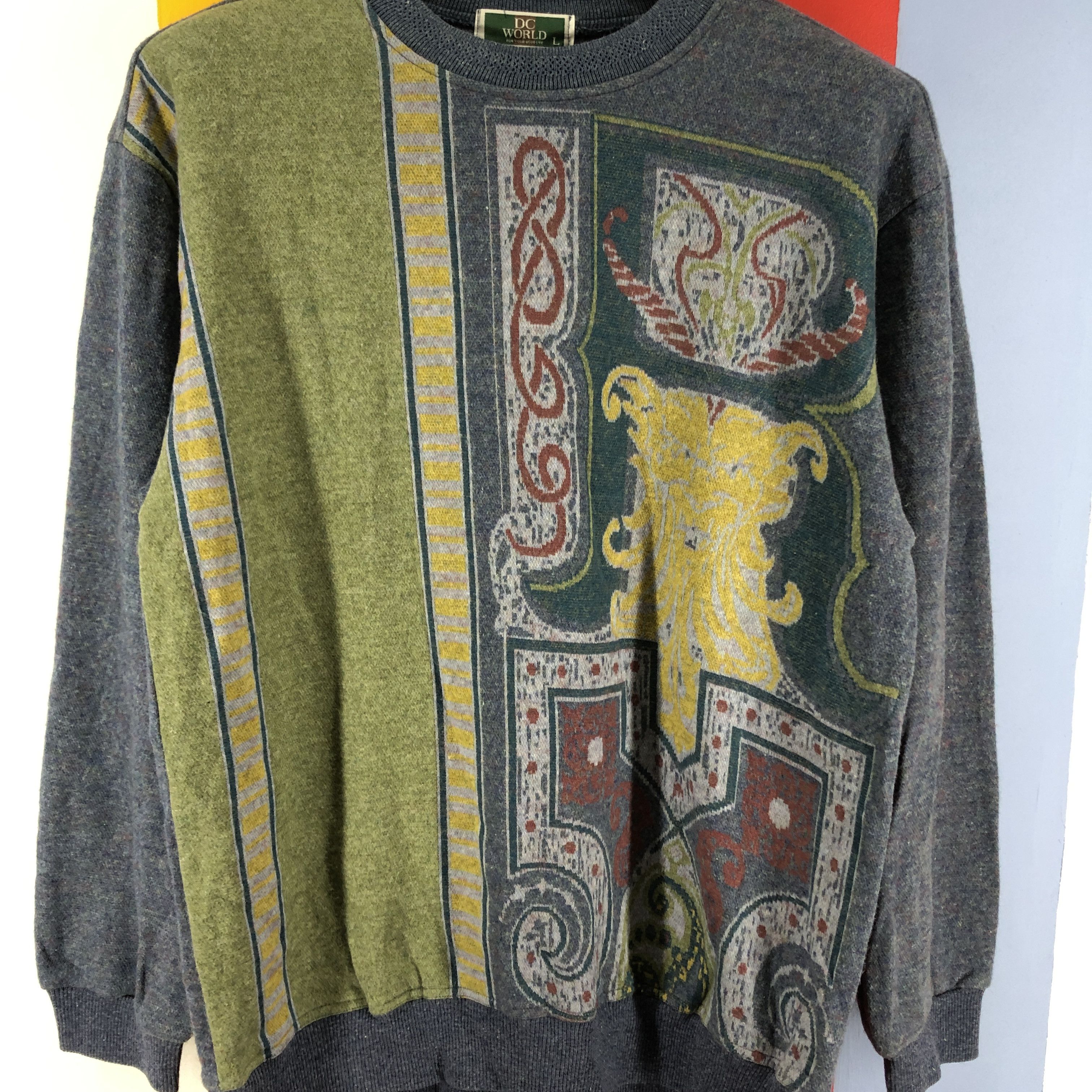 DC DC WORLD Art Design Crew Neck Sweatshirt #0802/Y Size US M / EU 48-50 / 2 - 2 Thumbnail