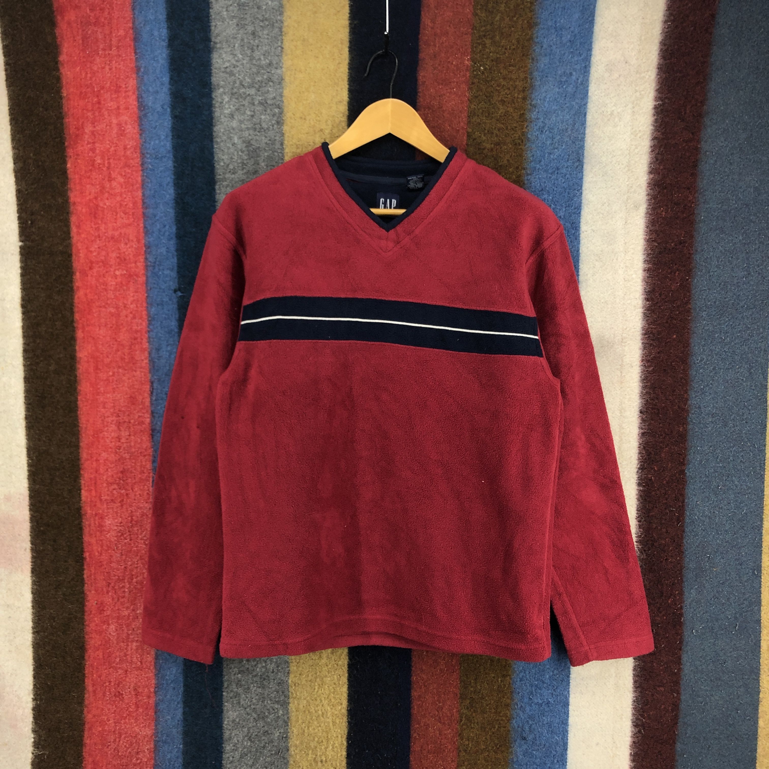 Gap GAP V Neck Fleece Jumper #2798-102 Size US S / EU 44-46 / 1 - 1 Thumbnail