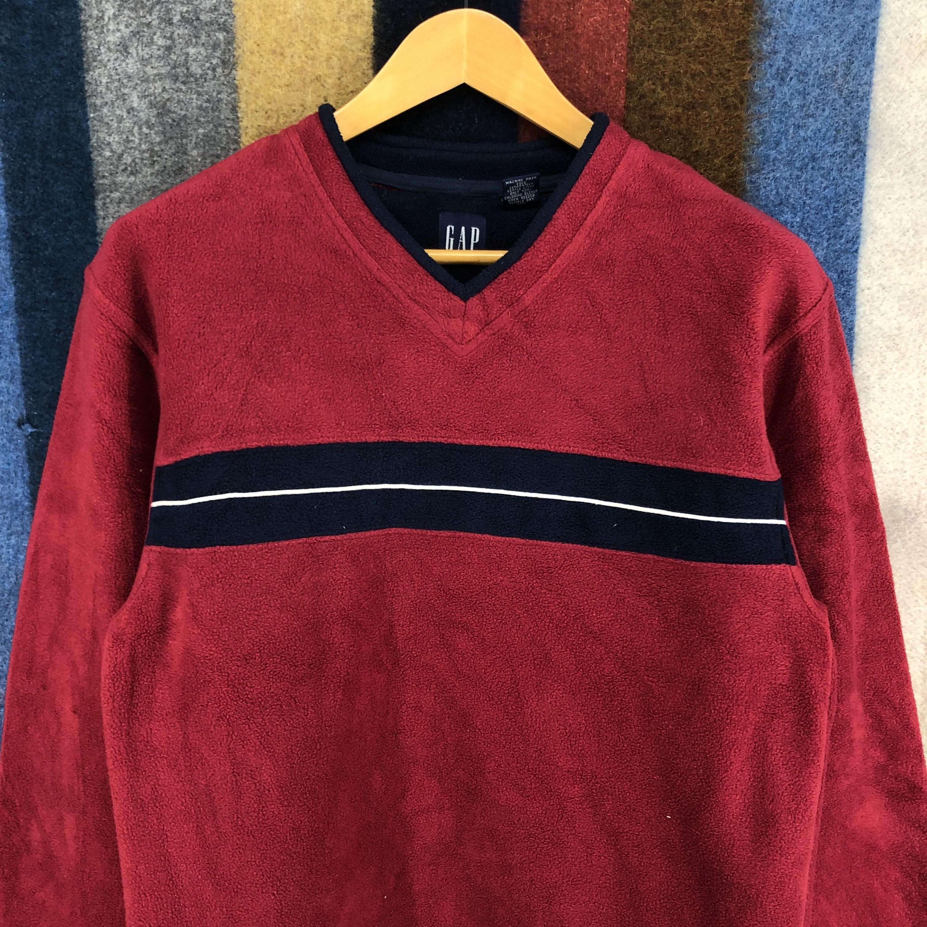 Gap GAP V Neck Fleece Jumper #2798-102 Size US S / EU 44-46 / 1 - 2 Thumbnail