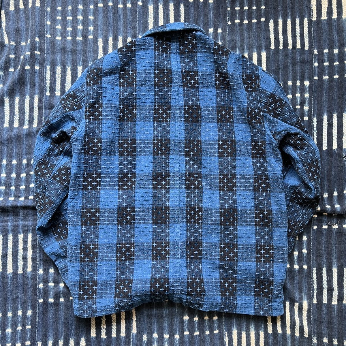 KUON Kuon Kountry Sashiko Aizome Coverall Jacket Size US L / EU 52-54 / 3 - 6 Thumbnail