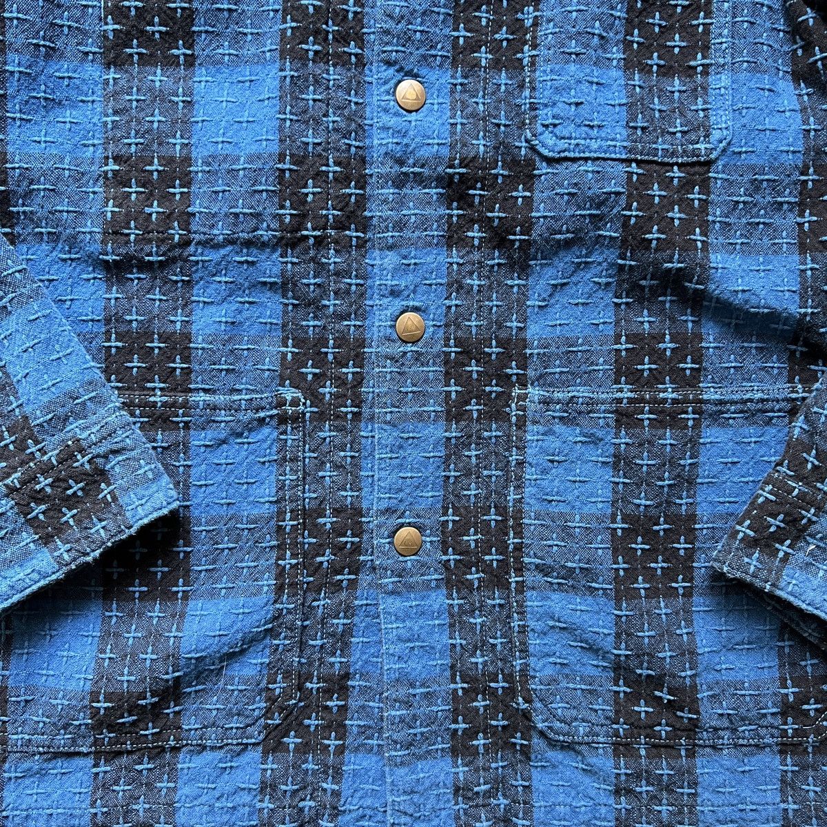 KUON Kuon Kountry Sashiko Aizome Coverall Jacket Size US L / EU 52-54 / 3 - 3 Thumbnail