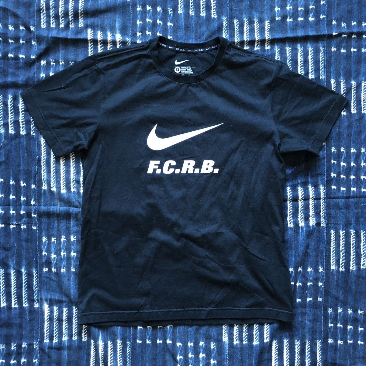 image of F C R B x Hiroshi Fujiwara Fcrb X Nike Logo Tee XL in Black, Men's