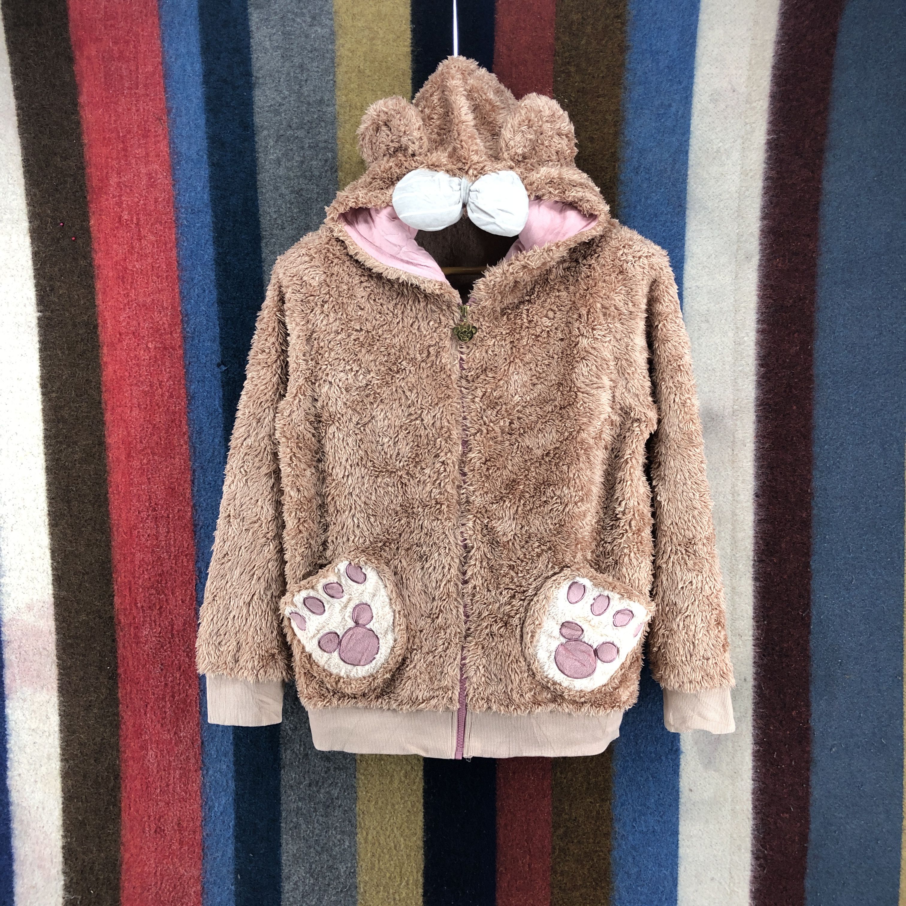 Disney TOKYO DISNEY SEA Ear Hoodie Fur Fleece #0171/I Size S / US 4 / IT 40 - 1 Thumbnail