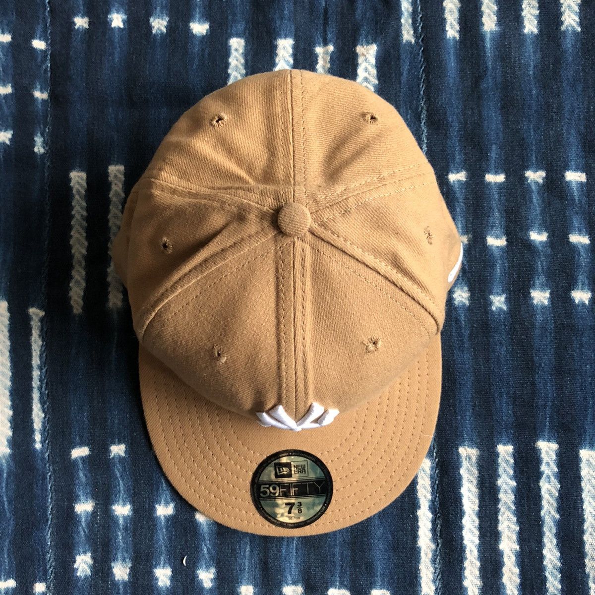 New York Yankees New York Yankees Logo New Era Cap 3/8 7 – 90s Vintage Size ONE SIZE - 3 Thumbnail