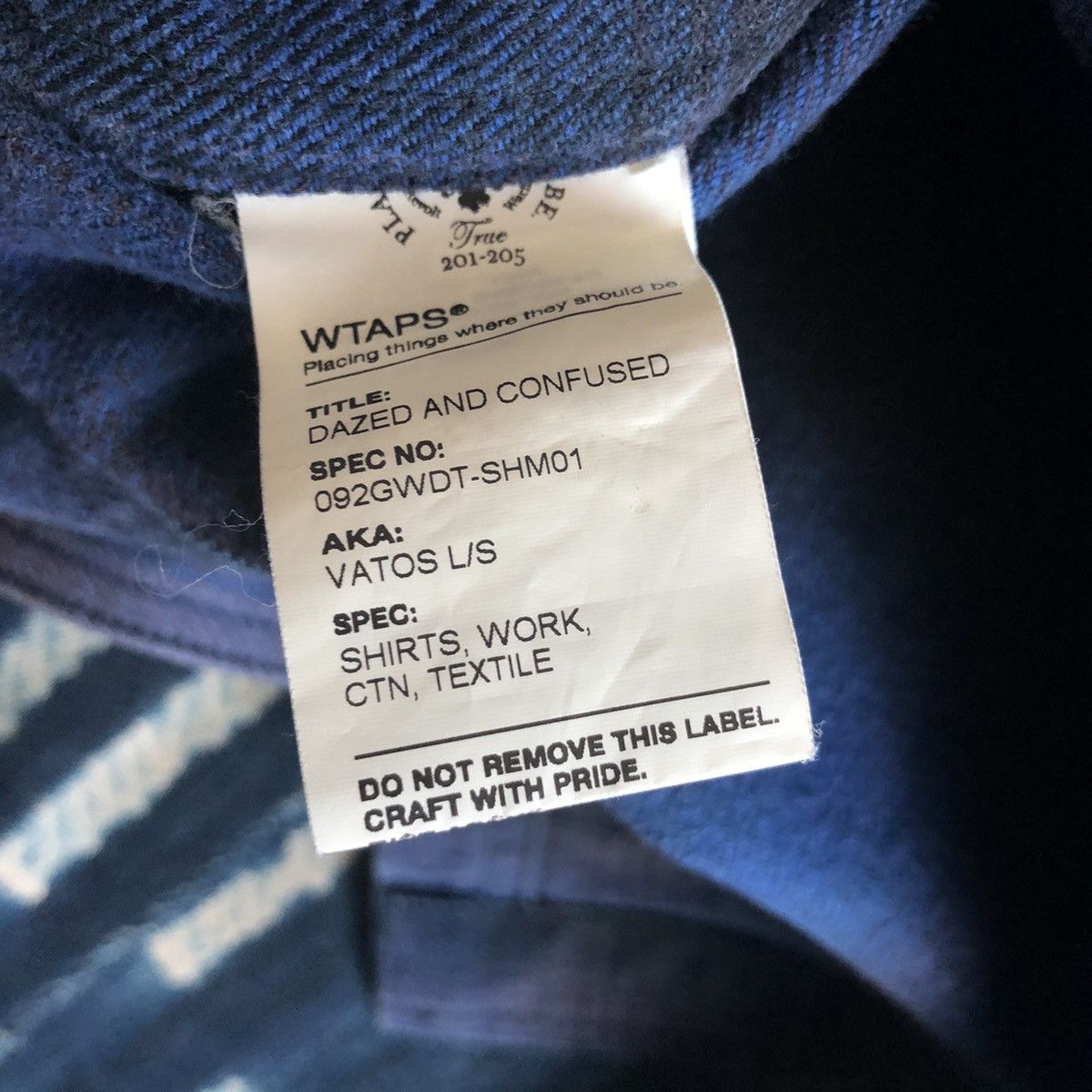 Wtaps Wtaps Archive AW09 Vatos Ombre Check Shirt Size US S / EU 44-46 / 1 - 6 Thumbnail